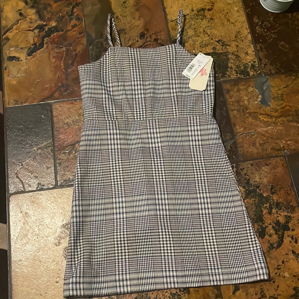 Girls plaid dress (546)
